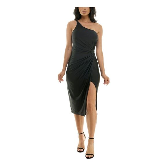 NWT B DARLIN Womens Black Padded Cups Lined Sleeveless Midi Dress Juniors 13\14 - Picture 1 of 4